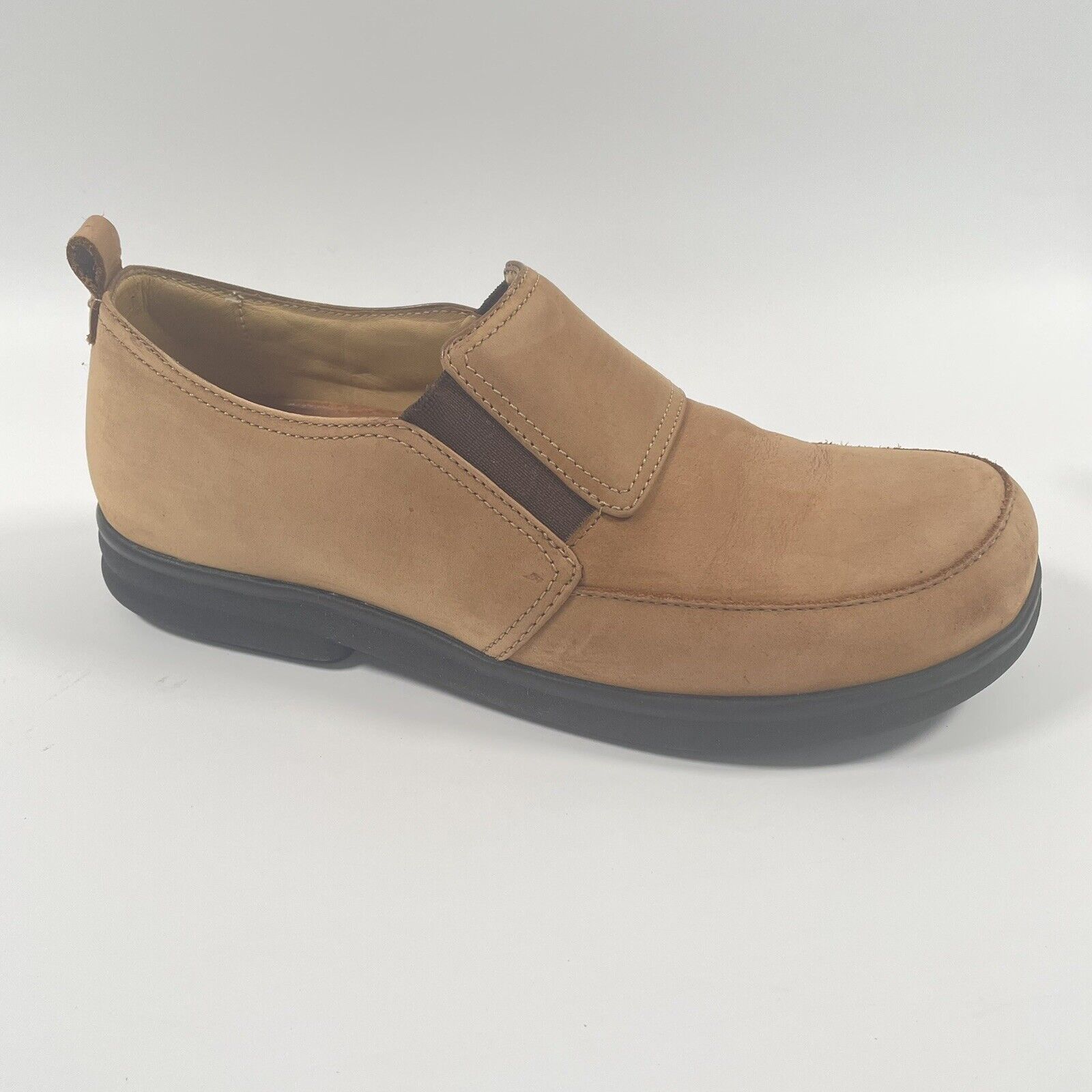 Birkenstock Footprints Brown Suede Slip On Loafers Shoes- Womens